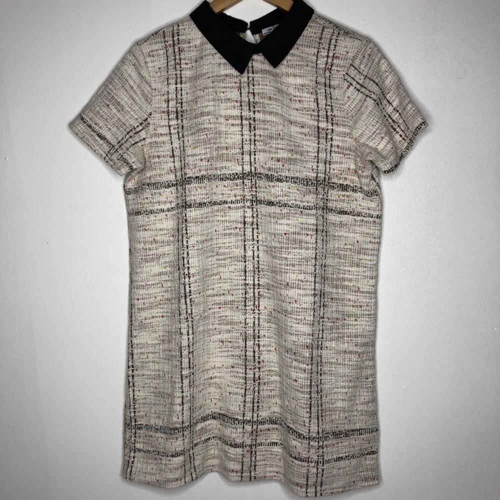 ZARA • Tweed Collared Dress